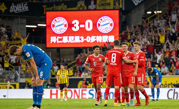 拜仁慕尼黑3-0多特蒙德 重回积分榜榜首